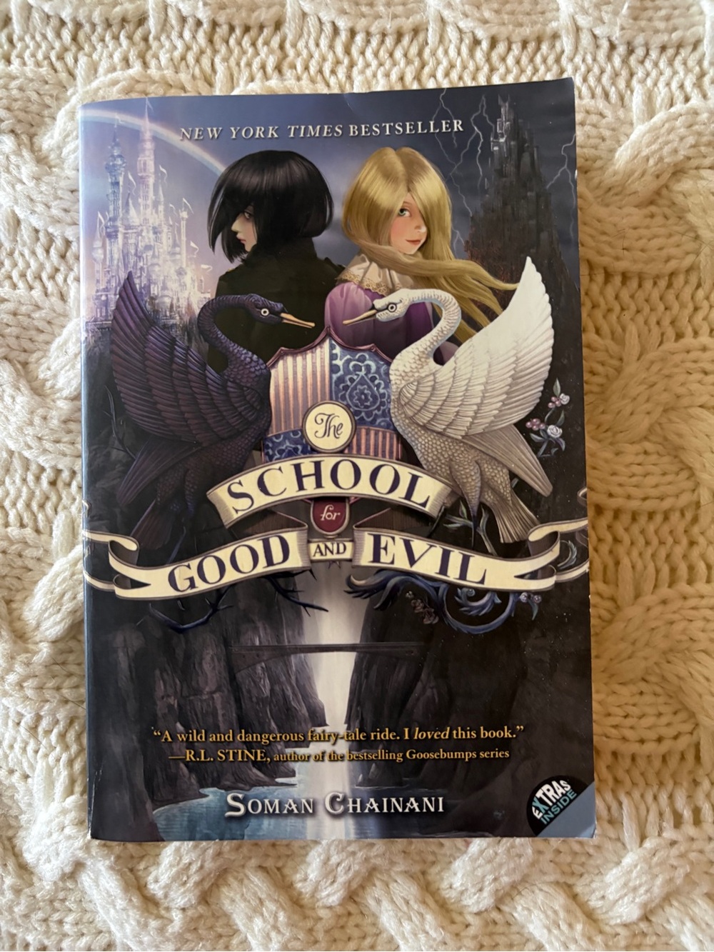 The School for Good and Evil Paperback Book - Purple & Black Cover